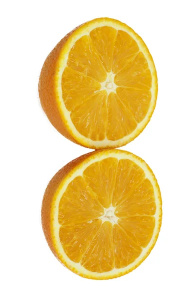Orangen auf weißem Hintergrund — Stockfoto
