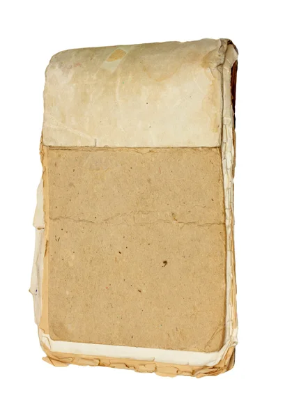 Старий папір ізольований на білому — стокове фото