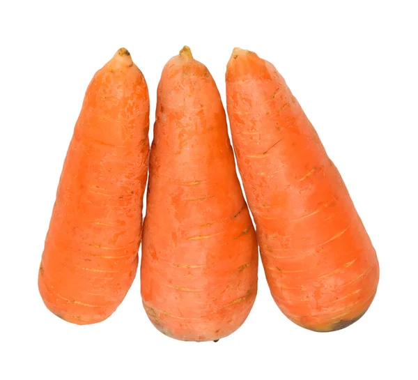 Zanahorias aisladas en blanco — Foto de Stock