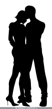 Romantic couples clipart