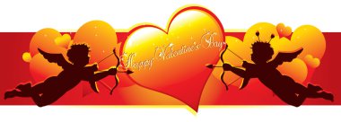 Valentines day banner clipart