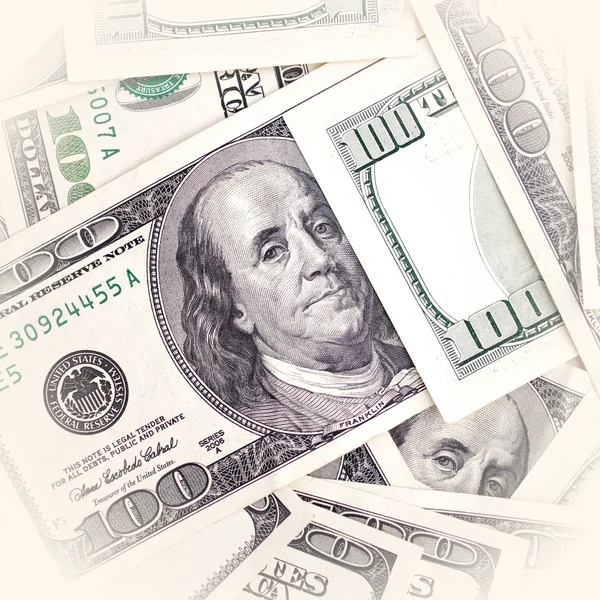 Heap of dollar bills — Stock Photo, Image