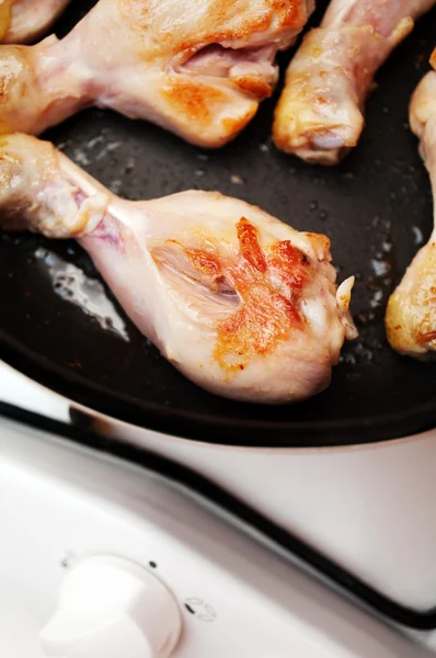 stock image Crispy fried chicken legs cooking