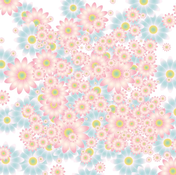Květinové pozadí v měkkých barvách — Stockový vektor