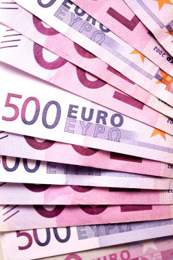 Euro money banknotes clipart
