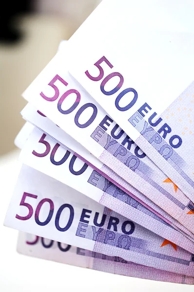 500 eurosedlar pengar — 图库照片