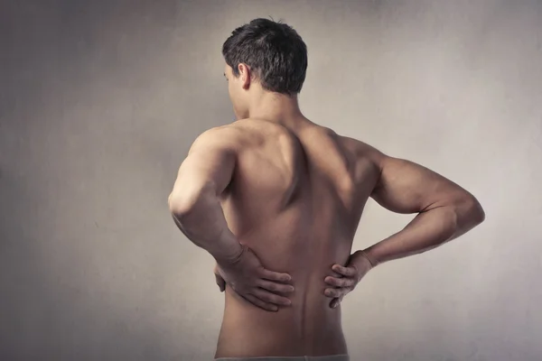 Espalda dolorosa —  Fotos de Stock