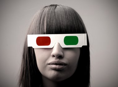 3D glasses clipart