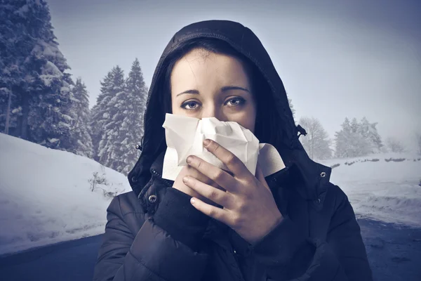 겨울 독감 — 스톡 사진
