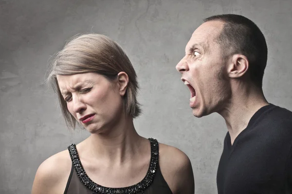 Quarreling couple — Stock Photo, Image