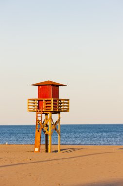 Cankurtaran kabin narbonne Plage, sahilde languedoc roussi