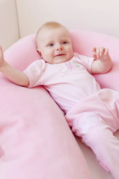 Portrait of five months old baby girl — Stock Photo, Image