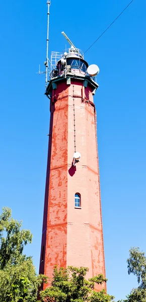 Leuchtturm latia morska in hel, pommern, polen — Stockfoto