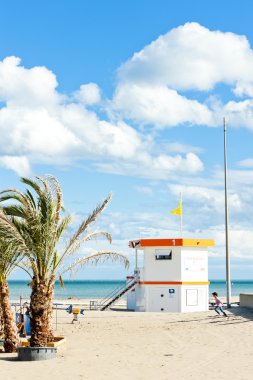 Cankurtaran kabin narbonne Plage, sahilde languedoc roussi