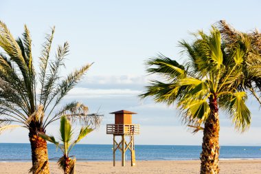 Cankurtaran kabin narbonne Plage, sahilde languedoc roussi