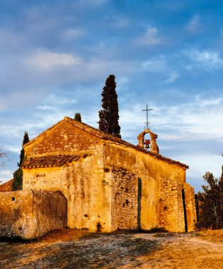 Eygalieres, Provence, Fransa yakınlarındaki Chapel St. Sixte