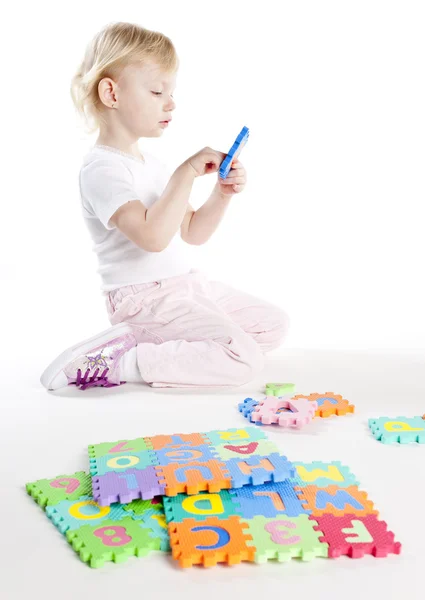 Playing little girl — Stock Photo, Image