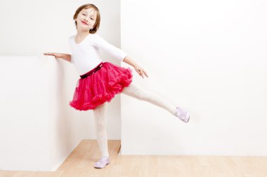 Girl as a dancer clipart