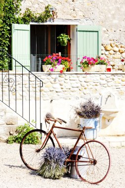 Bicycle, Provence, France clipart