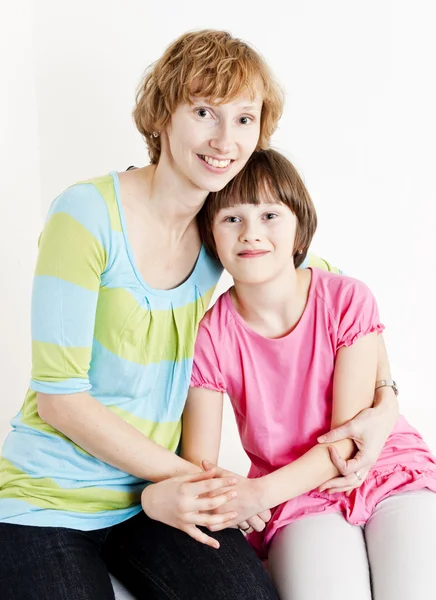 Portrait of mother with her daughter — Stock Photo, Image