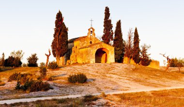 Chapel St. Sixte near Eygalieres, Provence, France clipart