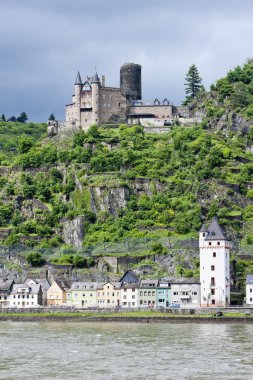 Cutts castle, st. goar, rhineland-palatinate, Almanya