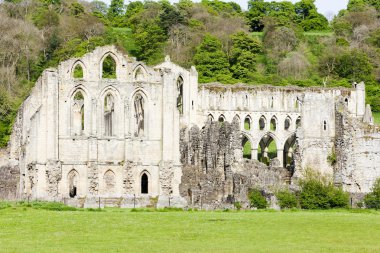 Ruins of Rievaulx Abbey, North Yorkshire, England clipart