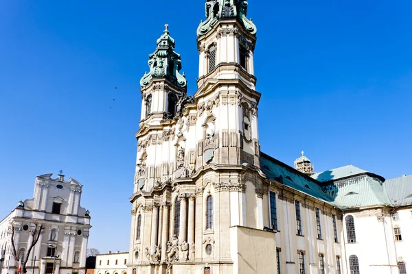 Pilgrimsfarder kyrkan i krzeszow, Schlesien, Polen — Stockfoto