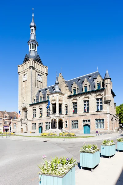 Stadhuis van bailleul, nord-pas-de-calais, Frankrijk — Stockfoto