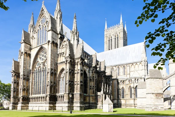 Cathedral of Lincoln, East Midlands, England — Stock Photo, Image