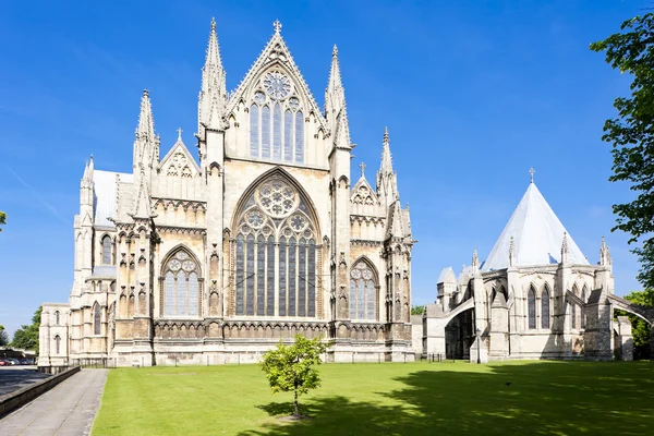 Cathedral of Lincoln, East Midlands, England — Stock Photo, Image