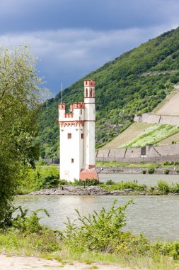 Binger Maeuseturm, Mouse Tower on Mouse Island, Rhineland-Palati clipart