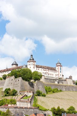 Marienberg kale, Würzburg, Bavyera, Almanya