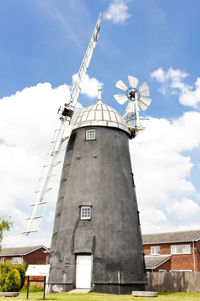 伯韦尔风车，东英吉利英格兰 — 图库照片