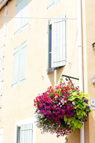 Detalhe da casa, Greoux-les-Bains, Provence, França — Fotografia de Stock