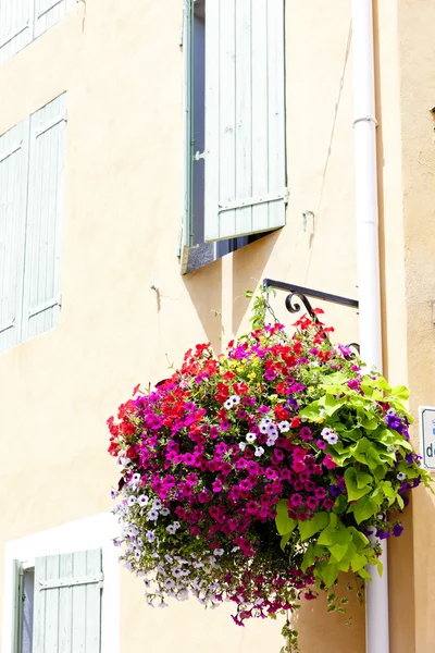 Detalj av hus, Gréoux-les-bains, provence, Frankrike — Stockfoto