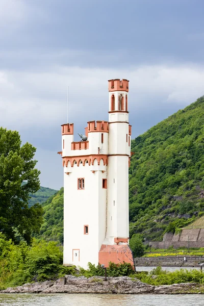 stock image Binger Maeuseturm, Mouse Tower on Mouse Island, Rhineland-Palati