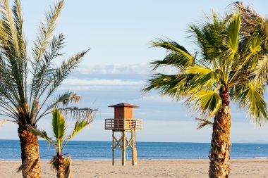 Cankurtaran kabin narbonne Plage, sahilde languedoc roussi