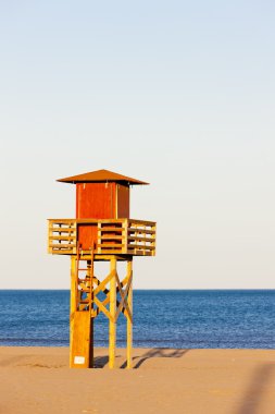 Cankurtaran kabin narbonne Plage, sahilde languedoc roussi