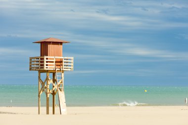 Cankurtaran kabin narbonne Plage, sahilde languedoc roussi