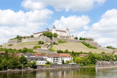 Marienberg kale, Würzburg, Bavyera, Almanya