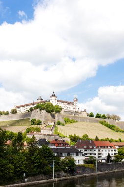 Marienberg kale, Würzburg, Bavyera, Almanya