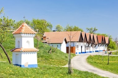 Wine cellars with God's torture, Kozojidky, Czech Republic clipart