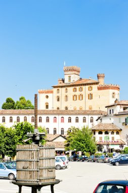 falletti di barolo Kalesi, barolo, piedmont, İtalya