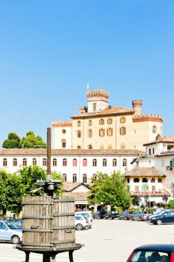 Falletti di Barolo Castle, Barolo, Piedmont, Italy clipart