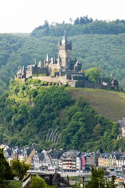 Castello di Reichsburg, Cochem, Renania-Palatinato, Germania — Foto Stock