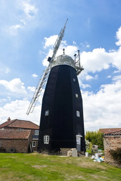 Downfield molen, east anglia, Engeland Rechtenvrije Stockafbeeldingen