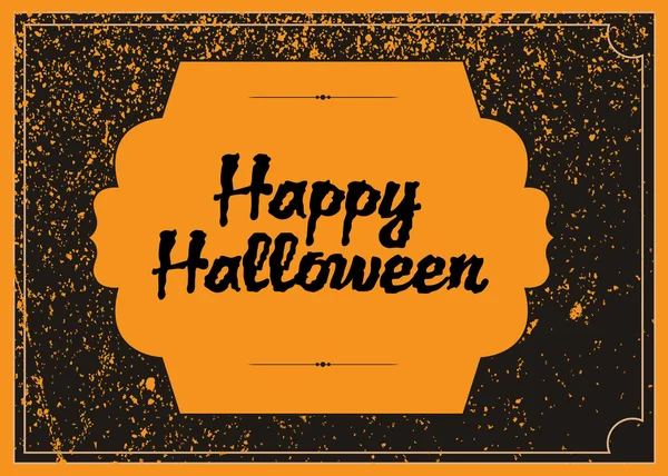 Cadre d'Halloween perturbé vectoriel — Image vectorielle