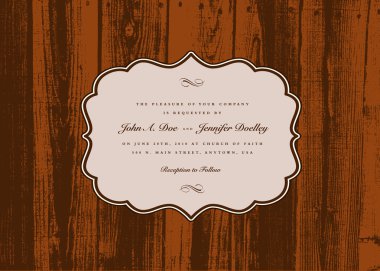 ahşap arka plan ve çerçeve vektörel