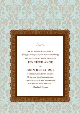 ekstra süslü vektör çerçeve ve desen